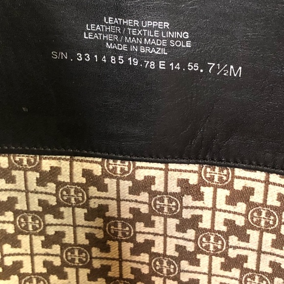 TORY BURCH Black Leather Moto Riding Boots Sz 7-1/2 - Picture 14 of 17